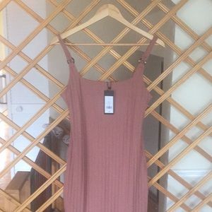 Blush bodycon dress